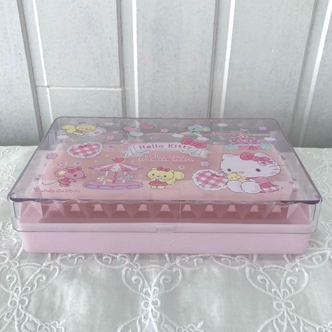 Sanrio Hello Kitty Candy Cabinet 3-Tier Retro 2021 Made Unused 12cm Toy Storage