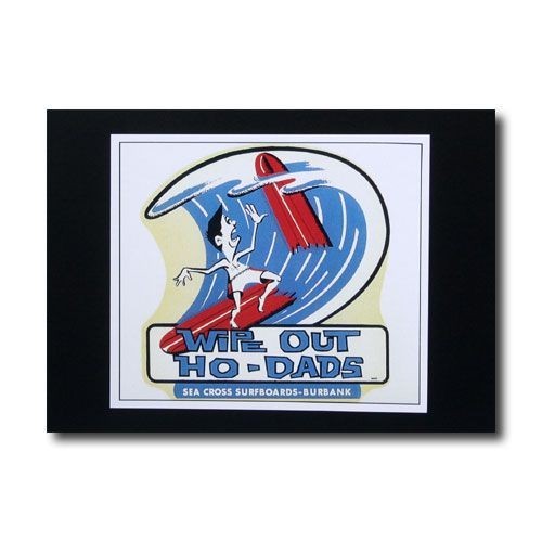 Hawaiian Poster Surfing Series “WIPE OUT HO-DADS”