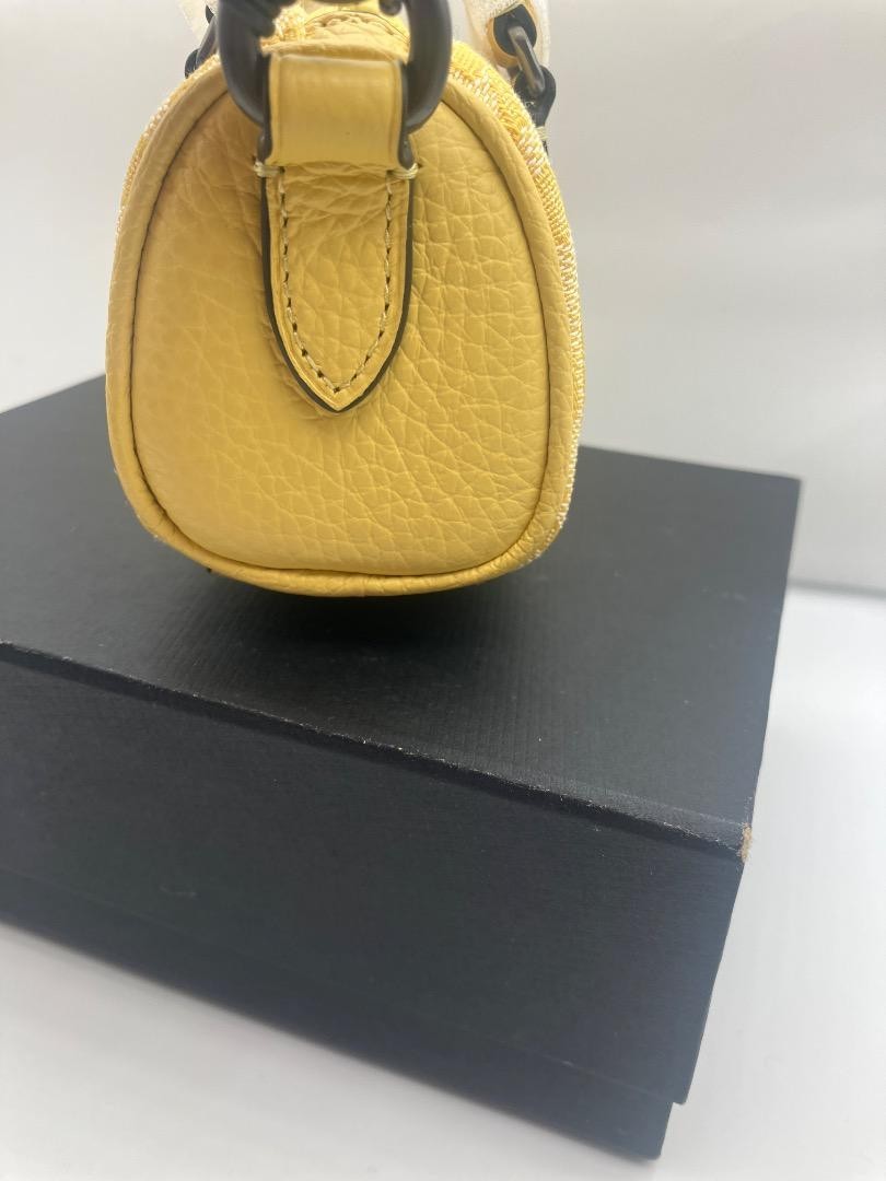 Coach Shoulder Bag Handbags Leather Canvas Charm Keychain C8240 Excellent