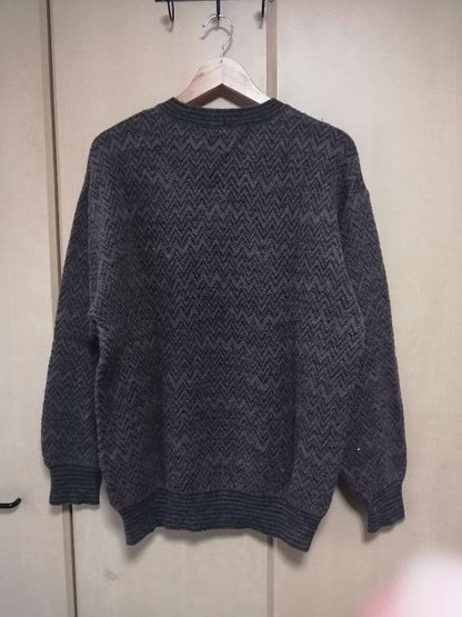 Missoni Mohair Knit Sweater Allover Pattern Vintage Made in Italy