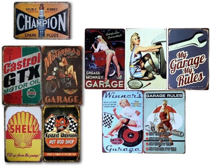 PLEAVIT Tinplate sign Retro wall mounted antique miscellaneous goods Interior(C)