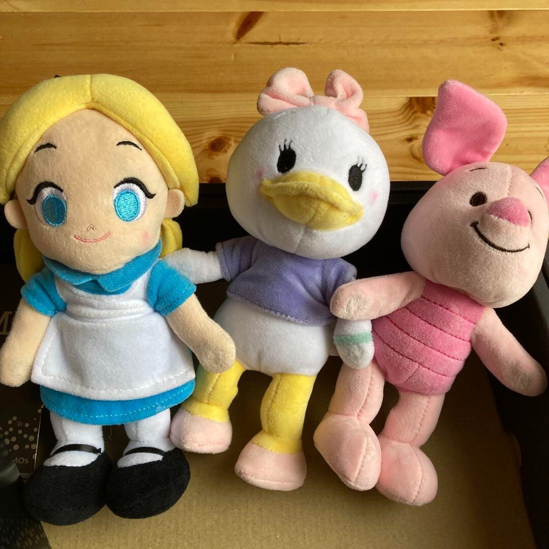 Disney Store nuiMOs Aurora Cinderella Ariel Alice Daisy Minnie Pooh Piglet Plush