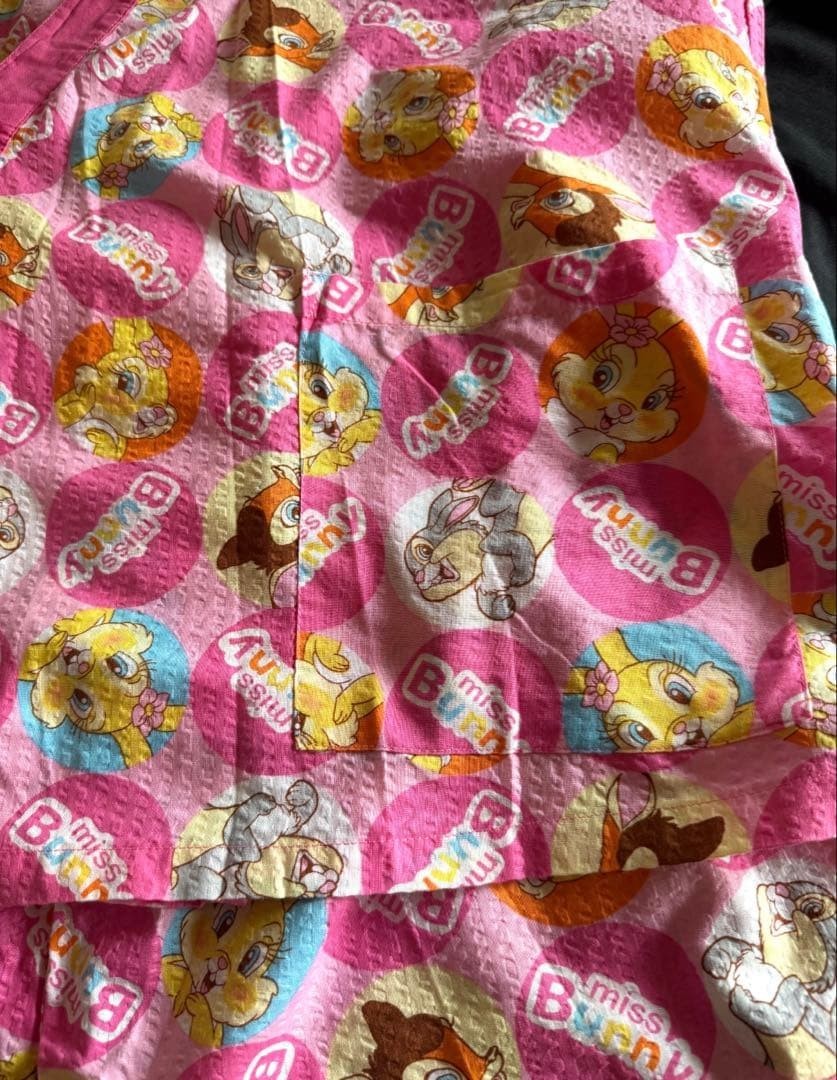Disney Miss Bunny Yukata Free Size Kimono Good Condition from Japan Rare Cute