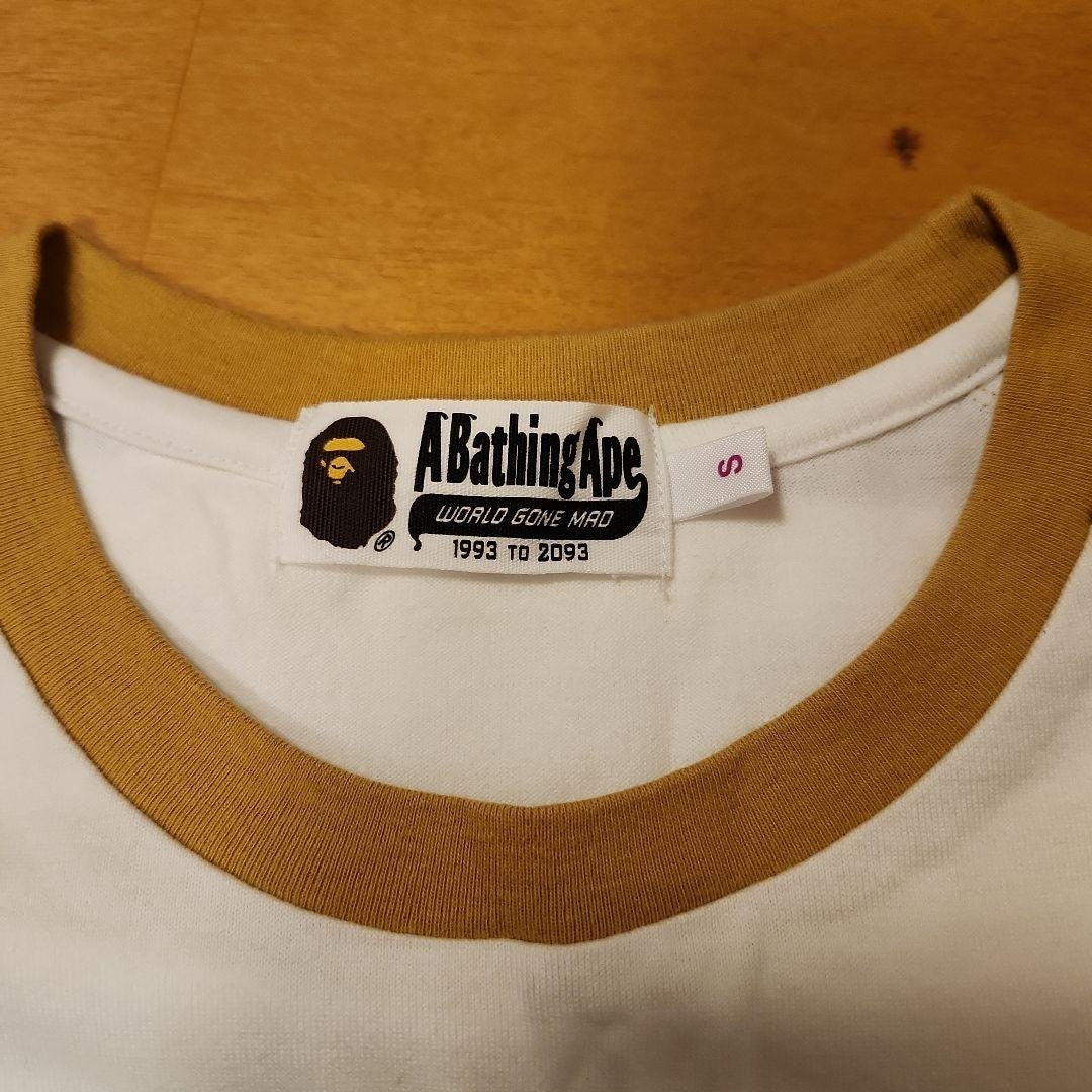 BAPE A Bathing Ape T-Shirt Size S Felix The Cat Baby Milo Raglan 3/4 Sleeve