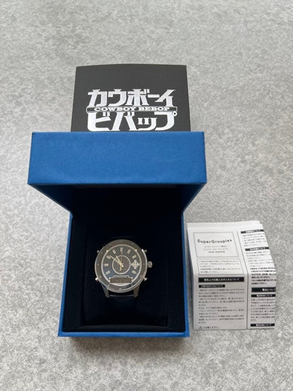 Super Groupies Cowboy Bebop Spike Model Watch Used Backlight 4 Modes Rare Jap