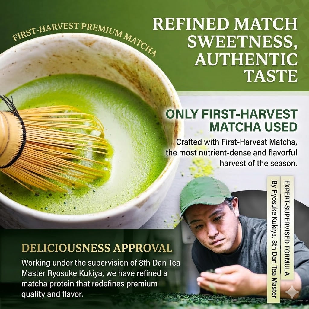 Horiguchien Matcha Protein 270g - First-Harvest Whey Soy No Artificial Sweetener