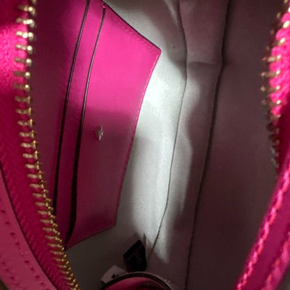 Kate Spade Elephant Chain Crossbody Shoulder Bag Leather in Pink USED Good Cond