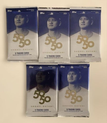 2024 Topps Baseball Shohei Ohtani 50/50 Factory Sealed Hobby Box New 5 PACKS