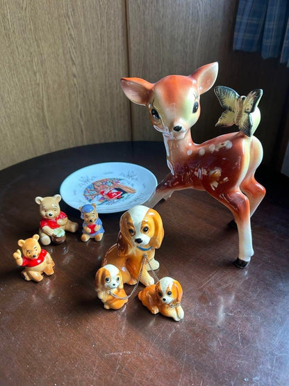 Disney Antique Figurine Bambi Set