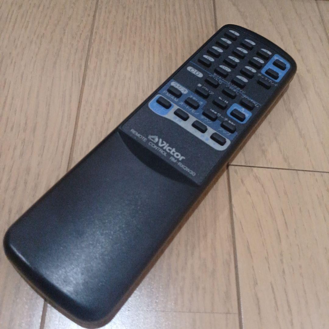 Victor CD radio cassette player with remote control, Showa era retro style.