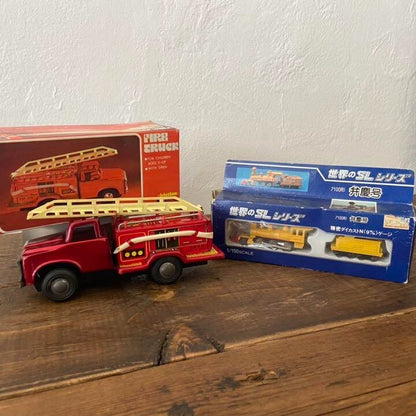 Showa Retro FIRE TRUCK Fire Truck “Benkei” Toy Minicar