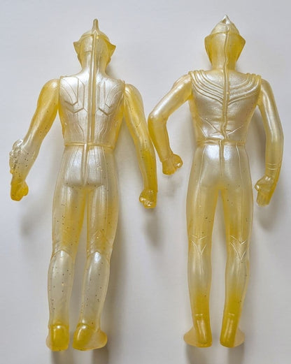 Ultraman Mebius Tiga Sofubi Figure Set Clear Glitter Japan Rare