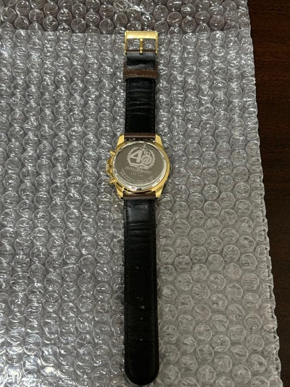Yamato Chronograph 40th Anniversary Limited 100 Gold Wristwatch Timepiece