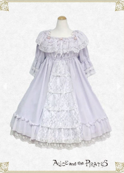 Alice and the Pirates Lavender Frill Lace Lolita Dress