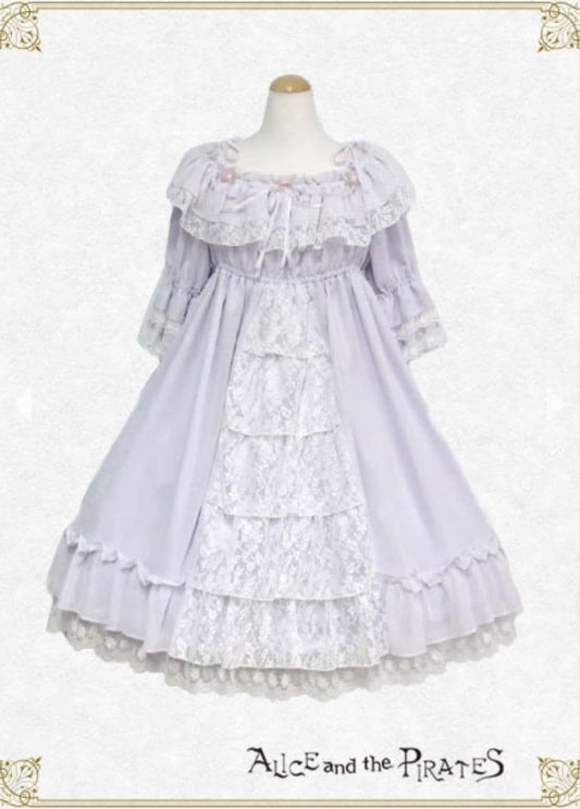 Alice and the Pirates Lavender Frill Lace Lolita Dress