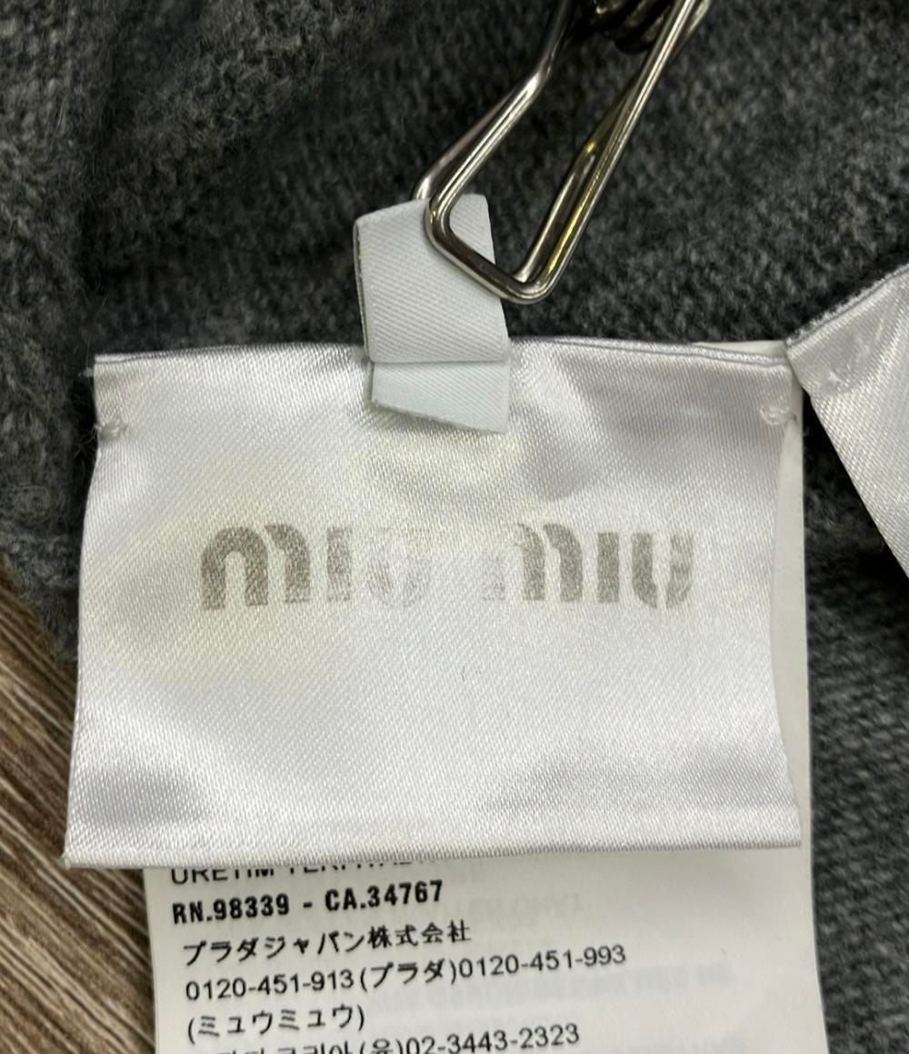 Miu MIUMIU Long Sleeve Knit Cardigan RN.98339 CA.34767 Womens S Damage Details