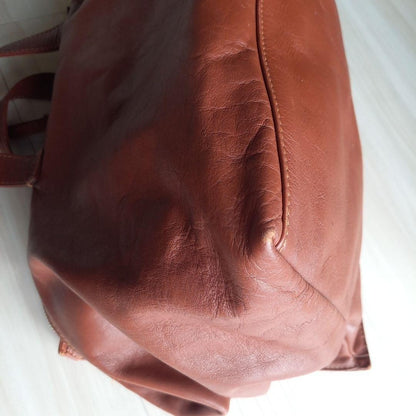Andrea Incontri Leather Cube Bag Made in Italy Men's Casual Business Large