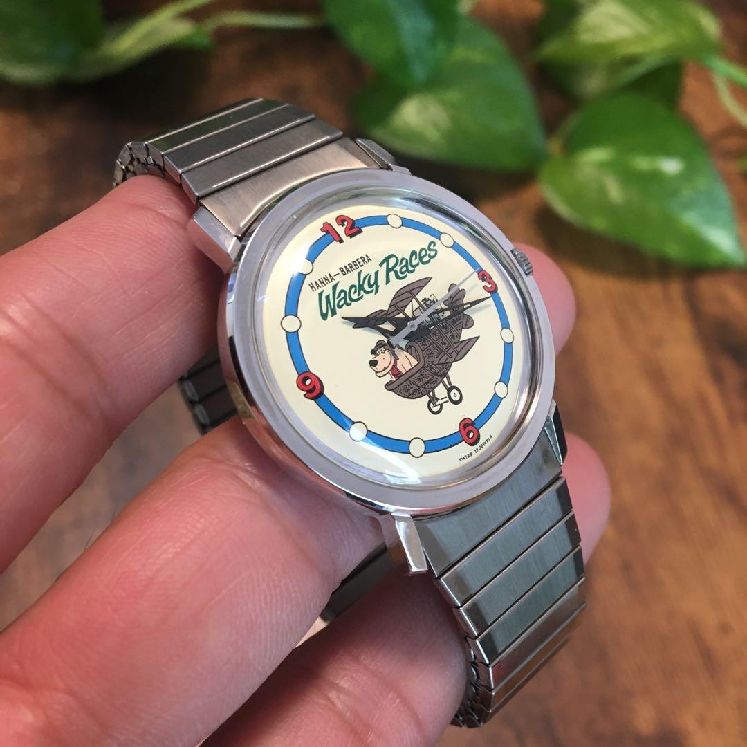 Wacky Races Analog Manual Men Rare Retro Kenken Watch (Hand-Wind) Vintage