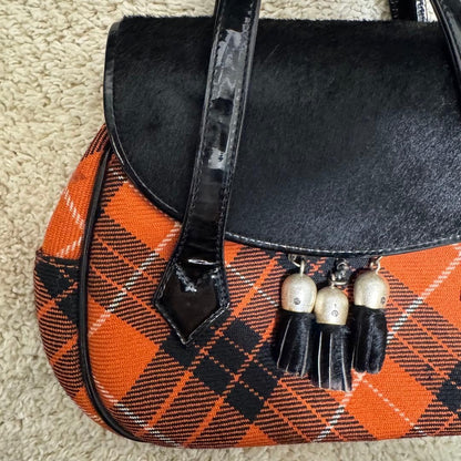 Vivienne Westwood Harako Vintage Rare Check Shoulder Bag 22cm JAPAN
