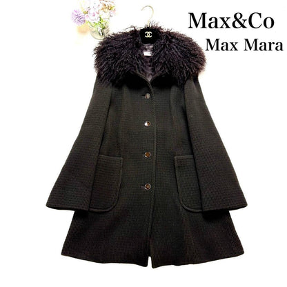 Max Mara Knit Coat, Brown, Women's, Size LL