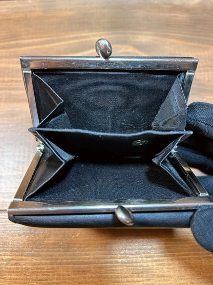 Jean Paul Gaultier Dragon Rare Black Leather Trifold Wallet Clasp Closure Men JP