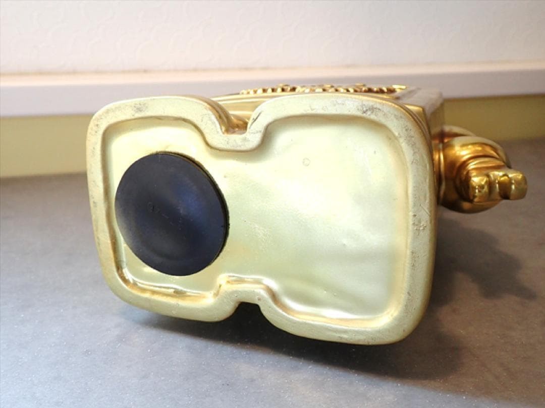 Robot Ceramic Piggy Bank 80s Gold Showa Retro
