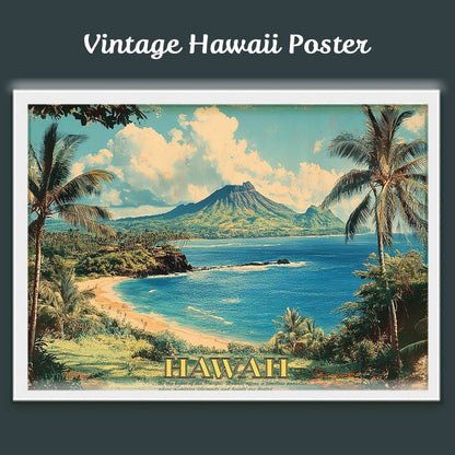 Diamond Head and Quiet Beach Hawaiian Art Interior Limited Edition