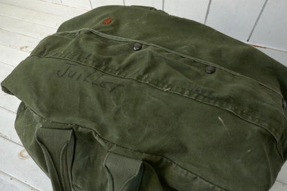 Military US Army USAF LIGHTNING Zipper Vintage Flyers Kit Bag Boston Bag USA