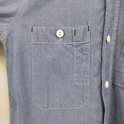 Engineered Garments Chambray Work Shirt 100% Cotton Vintage Made in USA