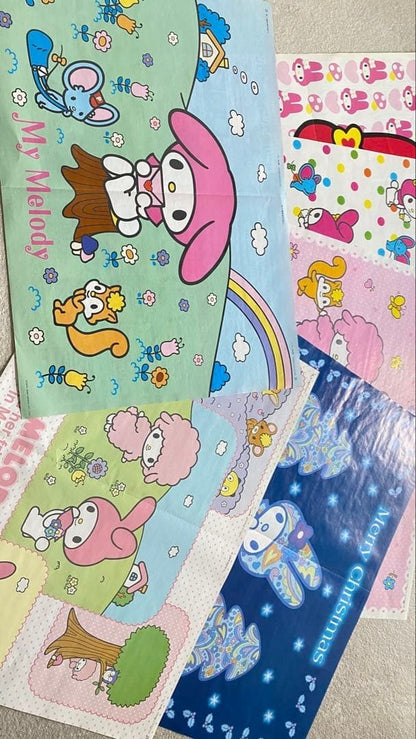 My Melody Poster Set of 6 with Strawberry Newspaper Supplement - BEST FRIENDS