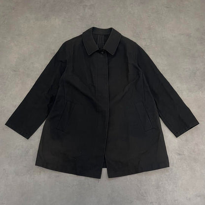 Burberry London Nova Check Trench Coat Cotton Black 15/XXL (US: XL)