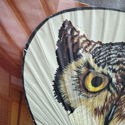 Gucci owl Bamboo Fan Uchiwa Japan Limited rare from japan