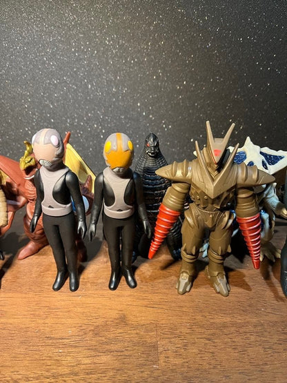 Bandai Ultra Kaiju 500 Series Sofubi Set 14 Figures Lot Authentic Rare