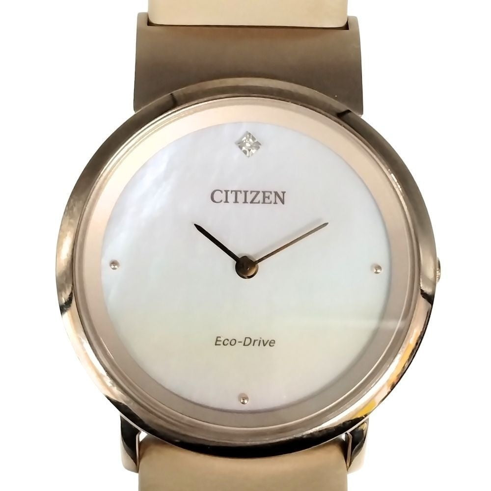 Citizen G620-S123194 Eco Drive Lady Ivory Watch Used 30mm