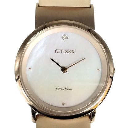Citizen G620-S123194 Eco Drive Lady Ivory Watch Used 30mm