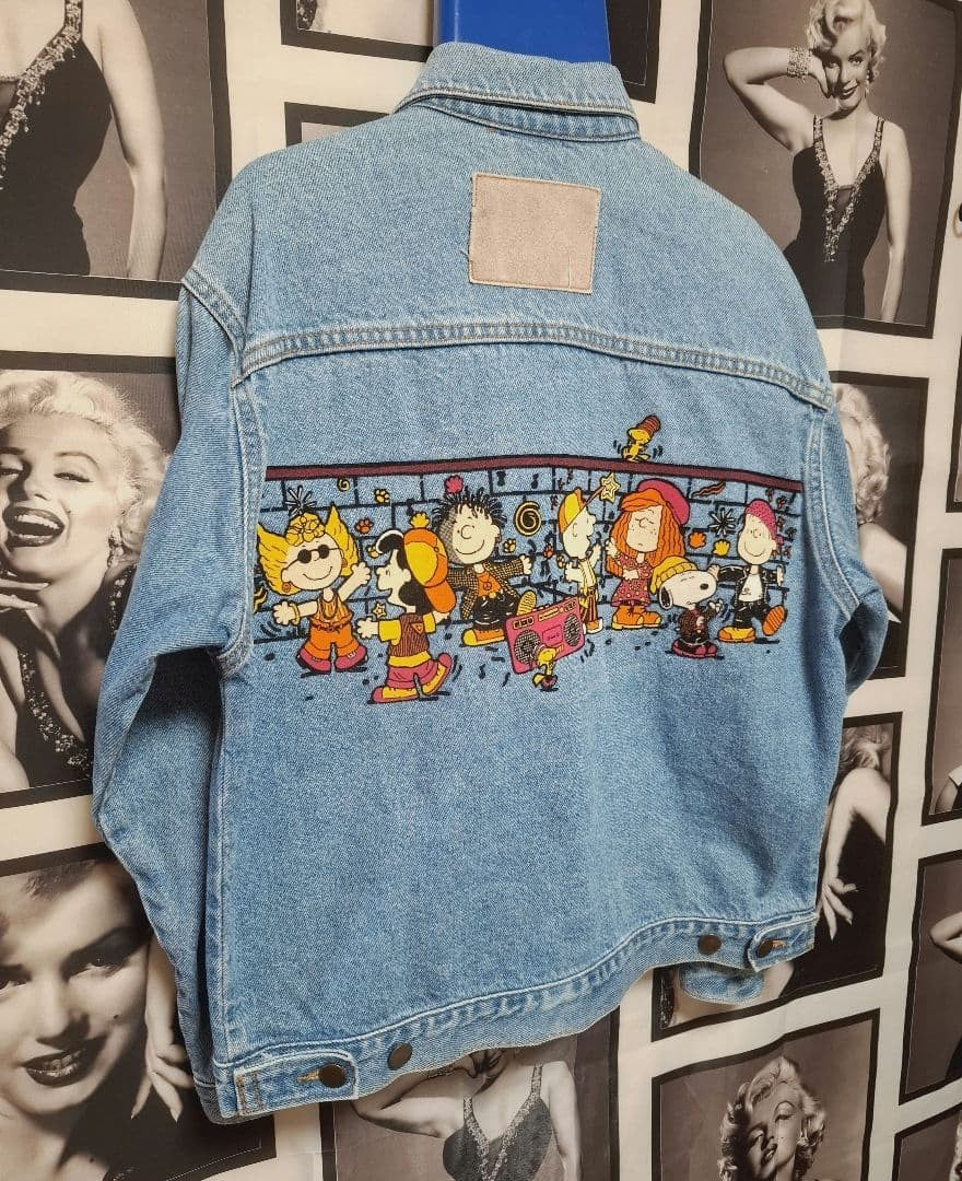 Peanuts Snoopy Denim Jacket Snoopy Women Limited Edition Rare Anime Model Jacket