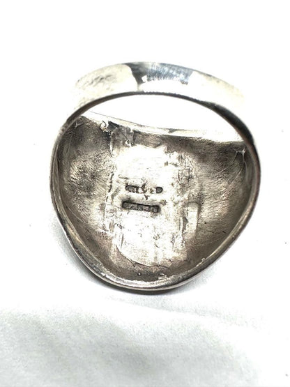 Vintage 925 silver ring with Thunderbird design.