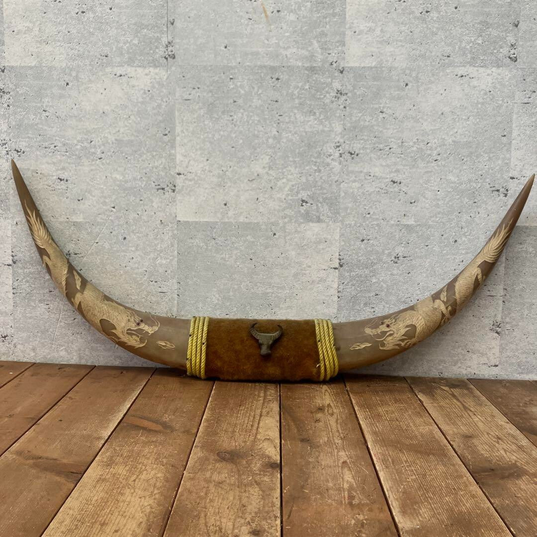 Water buffalo horn ornament, interior decoration, cloth decoration