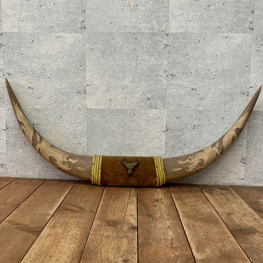 Water buffalo horn ornament, interior decoration, cloth decoration