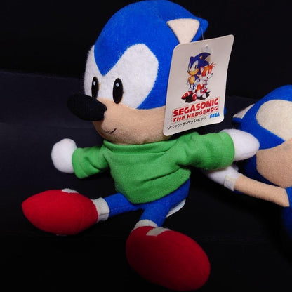 Extremely rare Sonic SEGA plush toy with Sonic and friends dressed up, flower bo
