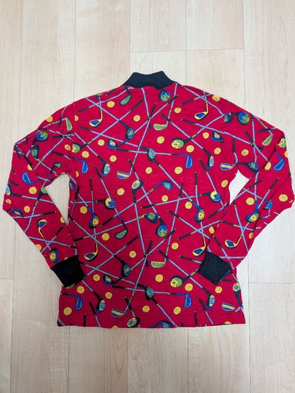 Auth CELINE Phoebe Philo Era Golf Pattern Knit Women's Size 40 Rare vintage