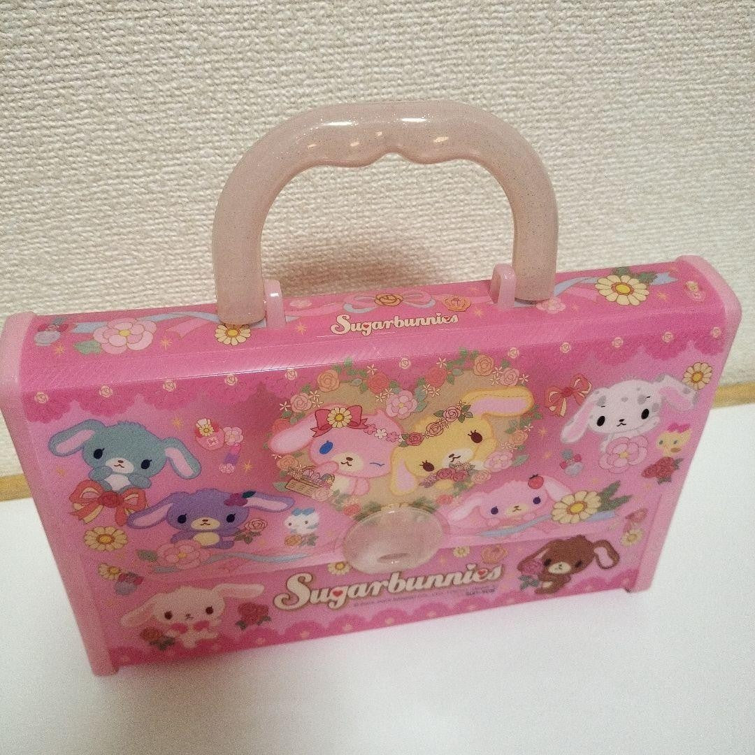 Sanrio Sugar Bunnies plastic bag case Sunstar Rare From Japan Heisei Retro Used
