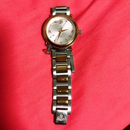 Vivianne Westwood Wristwatch Orb Heart Quartz Vv006Rssl color Gold Silver women