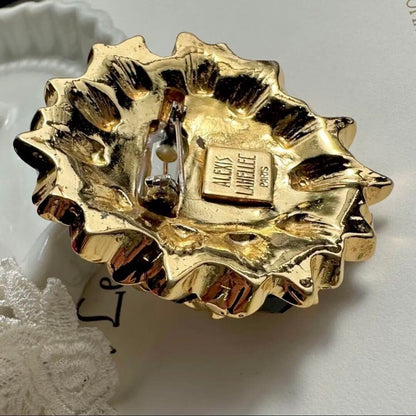 Rare Alexis Lahellec Paris Vintage Brooch Made in France Europe