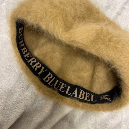 Burberry Blue Label Beret Beige Women Hat Accessory Original