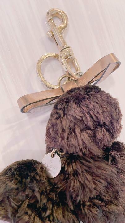 Authentic GUCCI Guccioli Poodle Dog Key Holder Bag Charm Accessory #42341