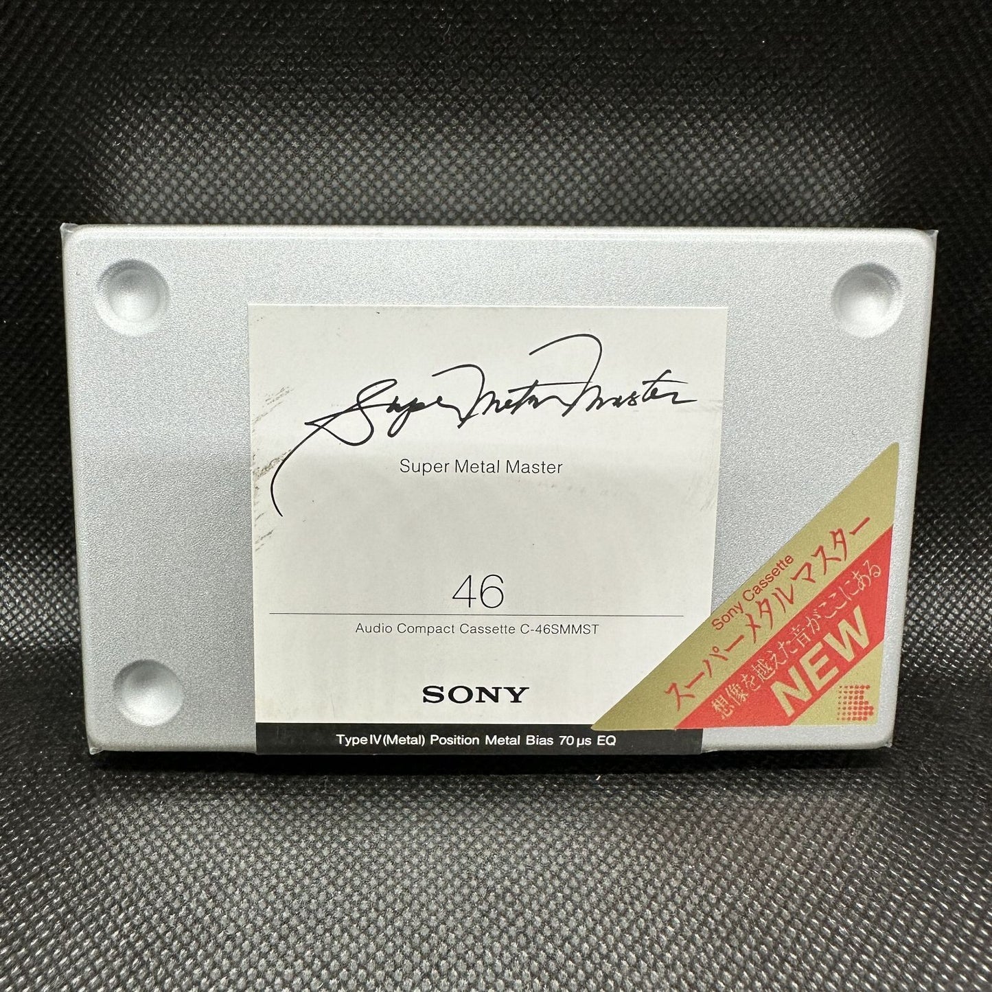 SONY C-46SMMS Super Metal Master Audio Compact Cassette New
