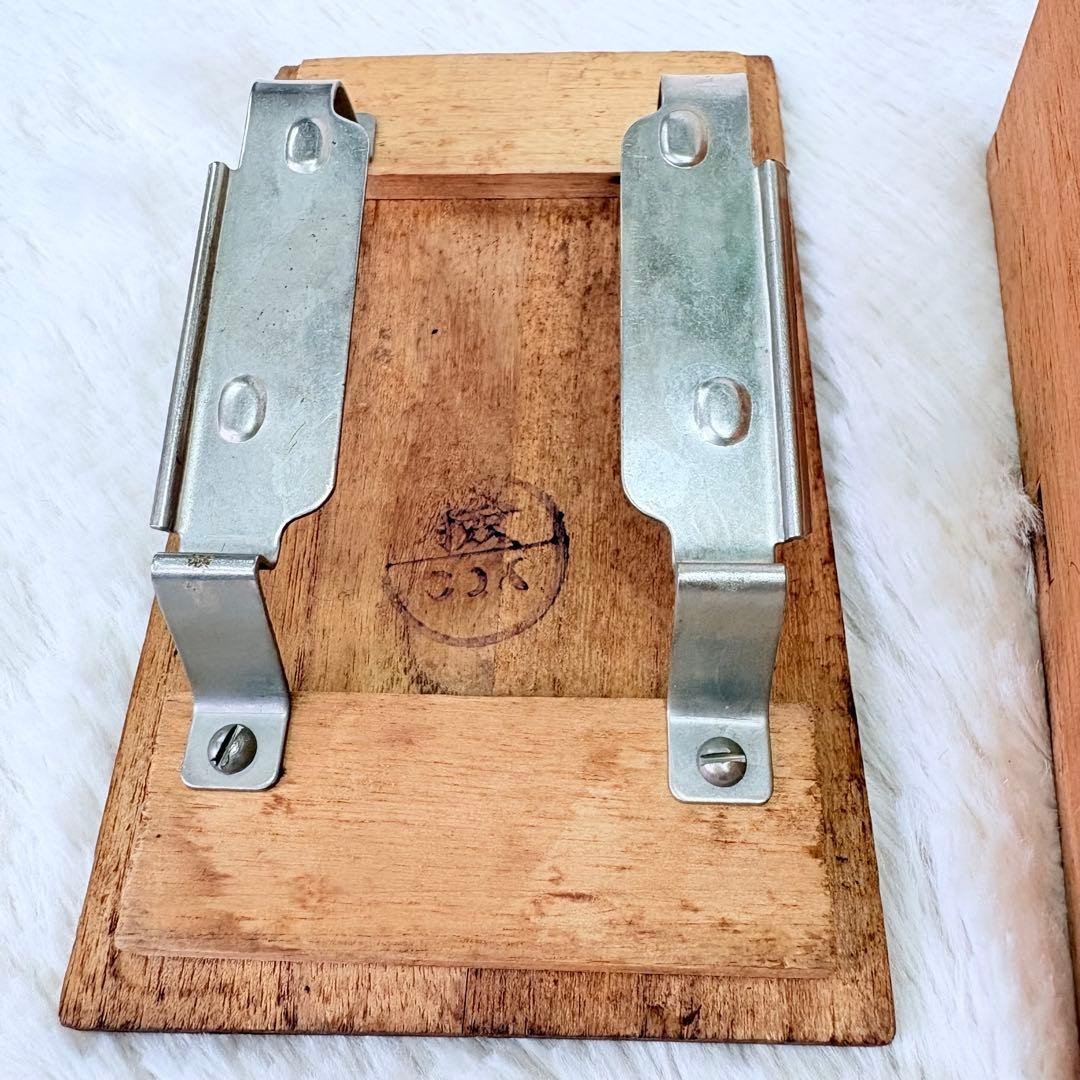 Showa Retro Toshiba Midget Iron with Wooden Box - Antique Collection