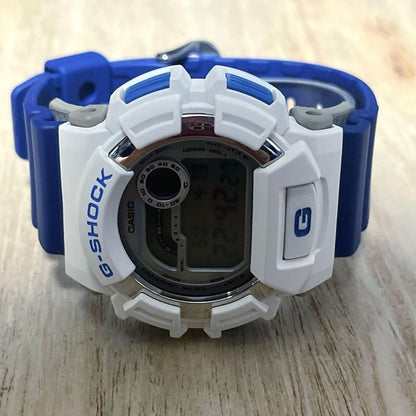 Casio G-Shock Dw-9500 Quartz Digital Wristwatch White Blue Vintage Used Japan