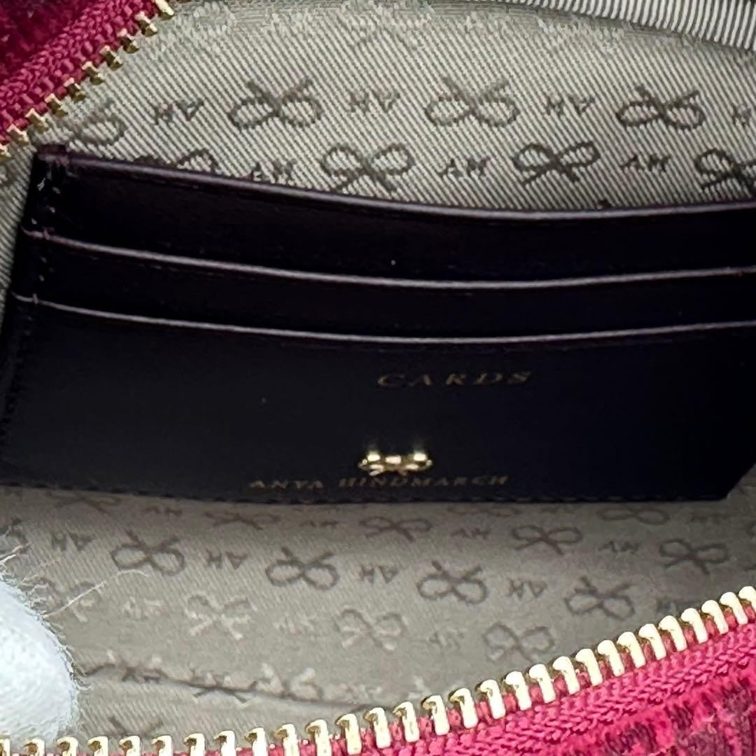 Authentic ANYA HINDMARCH small red canvas eyes rare crossbody shoulder bag